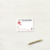 Notes de post-it amicales lumineuses de (Sur un bureau)