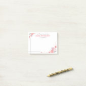 Notes de post-it assez florales de psychologue (Sur un bureau)