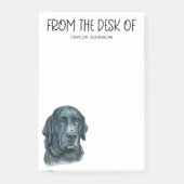 Notes de post-it Black Lab Lover (Devant)