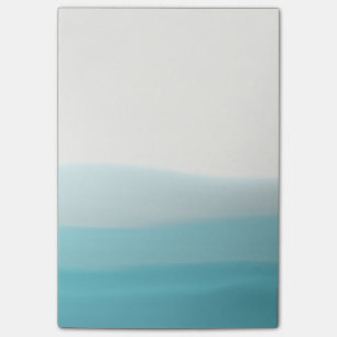 Notes de post-it bleues de colorant d'immersion