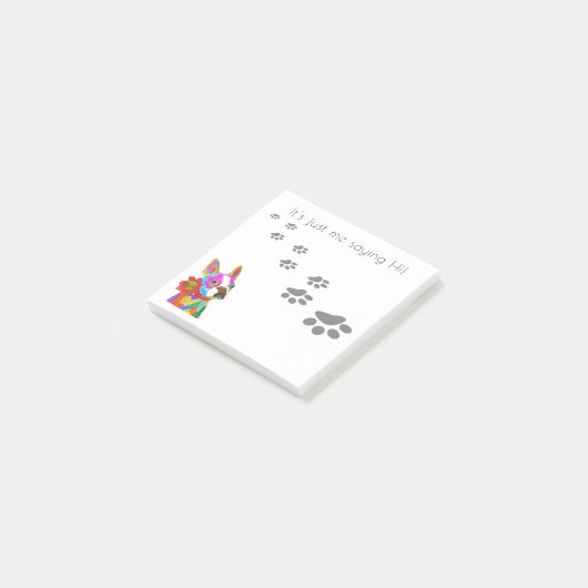 Notes de post-it Boston Terrier de Boston mignonne (Incliné)