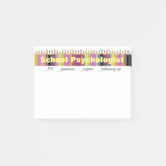 Notes de post-it complémentaires de psychologue (Devant)