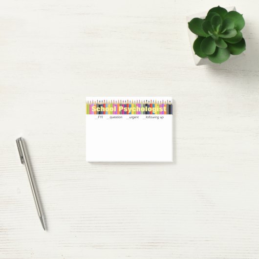 Notes de post-it complémentaires de psychologue (Bureau)