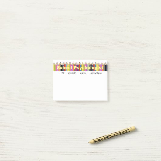Notes de post-it complémentaires de psychologue (Sur un bureau)