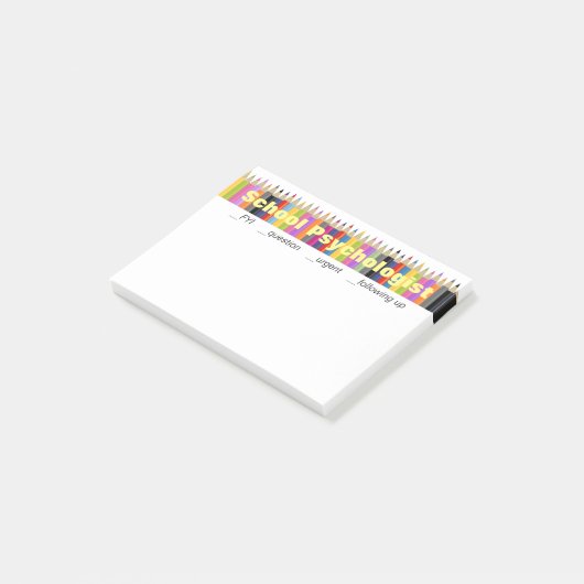 Notes de post-it complémentaires de psychologue (Incliné)