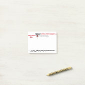 Notes de post-it complètement modernes de (Sur un bureau)