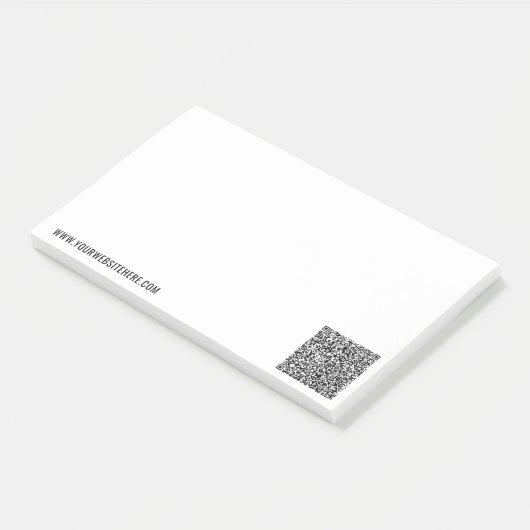 Notes de Post-it® d'affaires à code QR personnalis (Incliné)