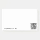 Notes de Post-it® d'affaires à code QR personnalis (Devant)