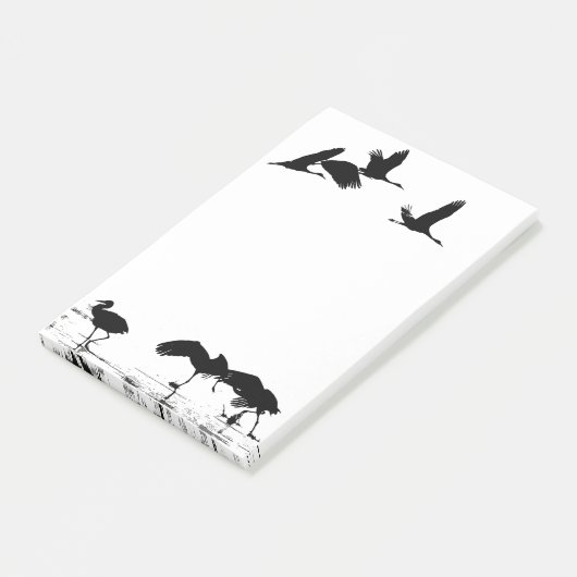 Notes de post-it d'animaux de faune d'oiseau de (Incliné)