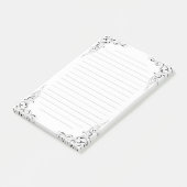 Notes de post-it dans un style très fleuri (Incliné)