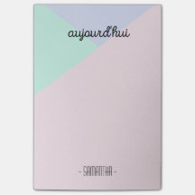 Notes de post-it d'Aujourd'hui