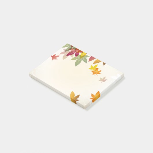 Notes de post-it d'automne (Incliné)