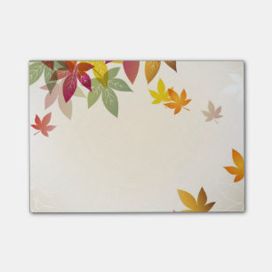 Notes de post-it d'automne