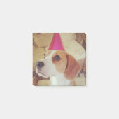 Notes de post-it de beagle d'anniversaire (Devant)