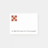 Notes de post-it de bloc d'édredon (Devant)