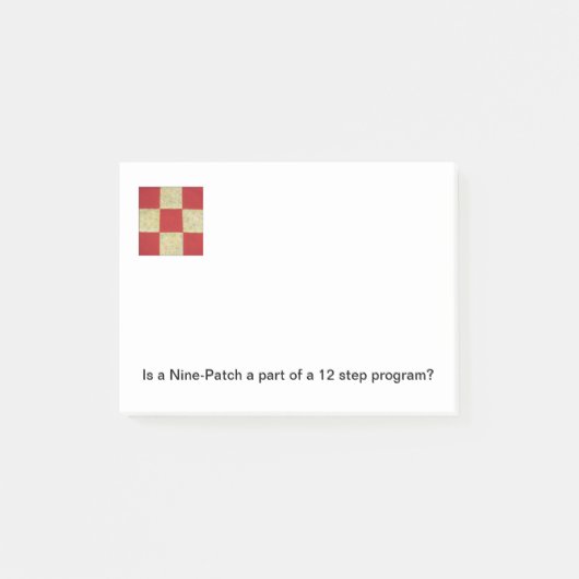 Notes de post-it de bloc d'édredon (Devant)