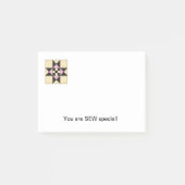 Notes de post-it de bloc d'édredon E (Devant)