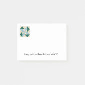 Notes de post-it de bloc d'édredon G (Devant)