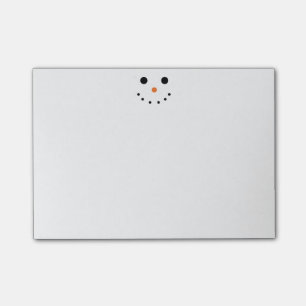 Notes de post-it de bonhomme de neige