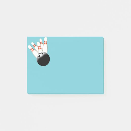 Notes de post-it de bowling (Devant)