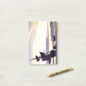 Notes de post-it de Bradford de coucher du soleil (Sur un bureau)