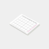Notes de post-it de calendrier (Incliné)