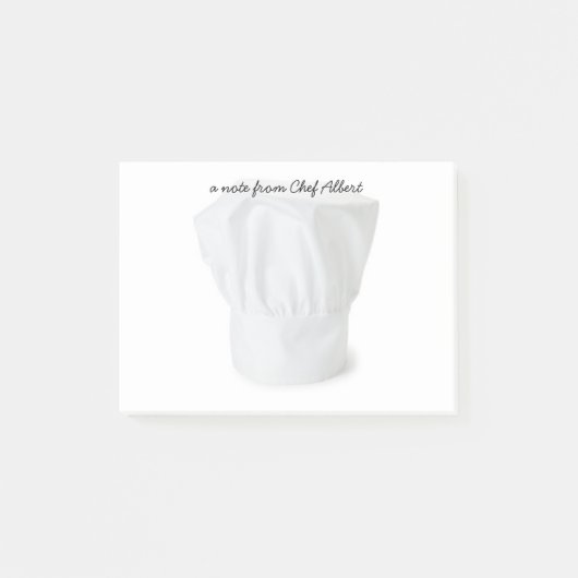Notes de post-it de casquette de chef (Devant)