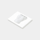 Notes de post-it de casquette de chef (Incliné)