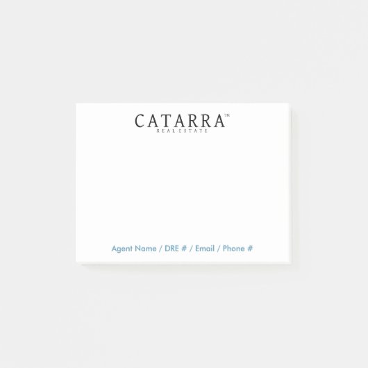 Notes de post-it de Catarra avec l'information de (Devant)