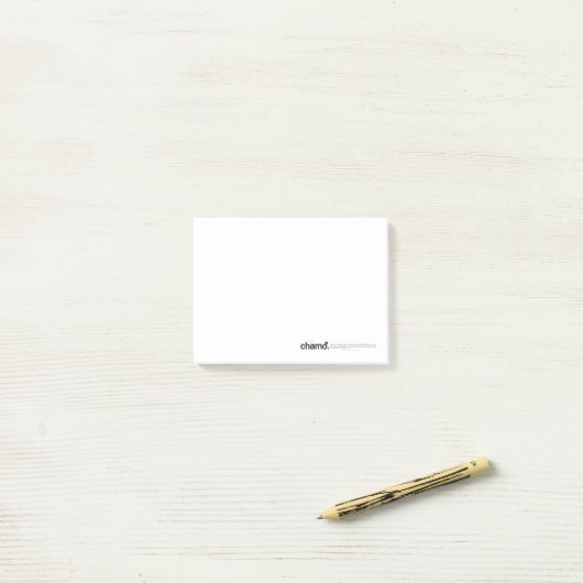 Notes de post-it de Chamo (Sur un bureau)