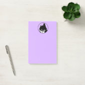 Notes de post-it de chat noir (Bureau)