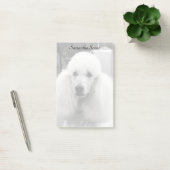 Notes de post-it de chien de caniche (Bureau)