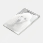 Notes de post-it de chien de caniche (Incliné)