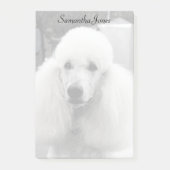 Notes de post-it de chien de caniche (Devant)