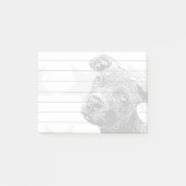 Notes de post-it de chiot de Pitbull (Devant)
