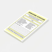 Notes de post-it "de citation impressionnante" (Incliné)