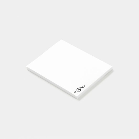 Notes de post-it de clef triple (Incliné)