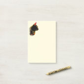 Notes de post-it de club de chat noir (Sur un bureau)
