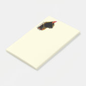 Notes de post-it de club de chat noir (Incliné)
