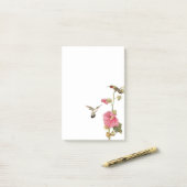 Notes de post-it de colibris (Sur un bureau)