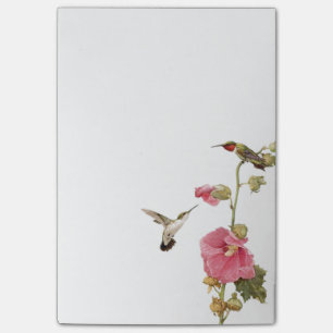 Notes de post-it de colibris