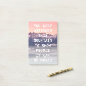 Notes de post-it de collection de montagne (Sur un bureau)