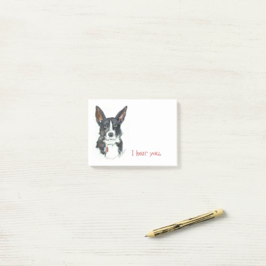 Notes de post-it de colley/YourDogPortrait.com (Sur un bureau)