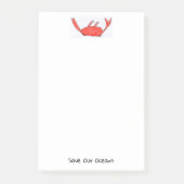 notes de post-it de crabe (Devant)