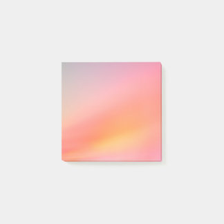 Notes de post-it de dégradé de coucher de soleil -