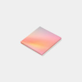Notes de post-it de dégradé de coucher de soleil - (Incliné)