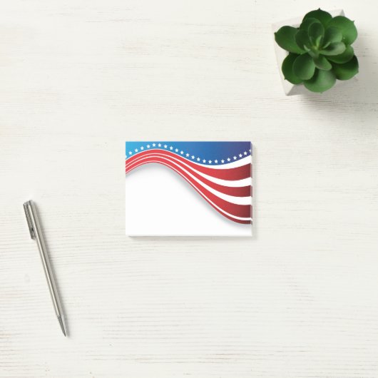 Notes de post-it de drapeau américain (Bureau)