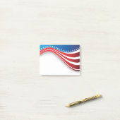 Notes de post-it de drapeau américain (Sur un bureau)
