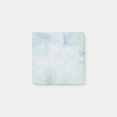 Notes de post-it de fleurs de Teal d'aquarelle (Devant)