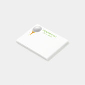 Notes de post-it de golf (Incliné)